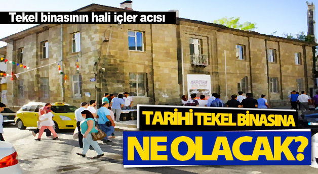 Tarihi Tekel binasının hali içler acısı!