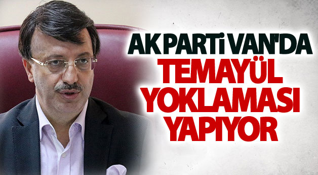 AK Parti Van'da Temayül yoklaması yapıyor