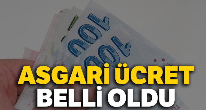 Asgari ücret belli oldu!