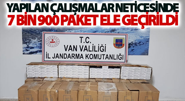 Van’da 7 bin 900 paket kaçak sigara ele geçirildi