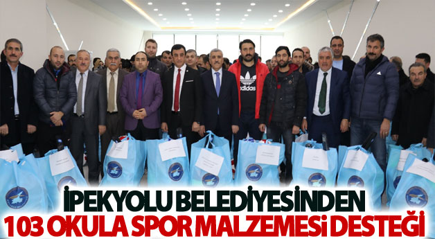 İpekyolu Belediyesinden 103 okula spor malzemesi desteği