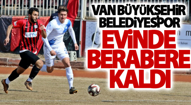 Van Büyükşehir Belediyespor evinde berabere kaldı