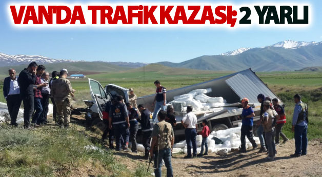 Van'da trafik kazası; 2 yarlı