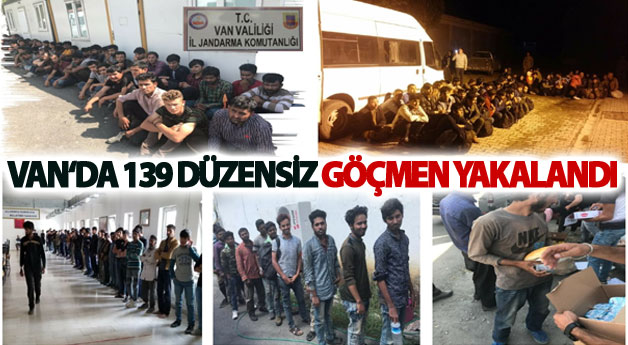 Van‘da 139 kaçak göçmen yakalandı