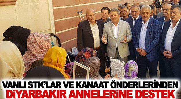Vanlı STK’lar ve kanaat önderlerinden Diyarbakır Annelerine destek