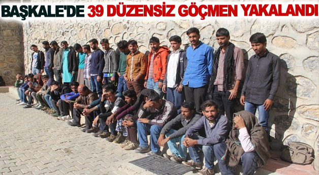 Başkale'de 39 düzensiz göçmen yakalandı