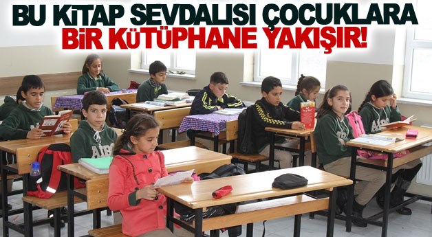 Bu kitap sevdalısı çocuklara bir kütüphane yakışır!