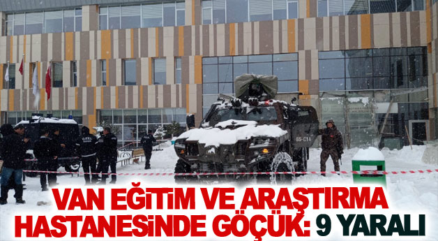 Van Eğitim ve Araştırma Hastanesinde göçük: 9 yaralı