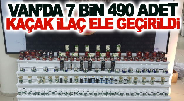 Van’da 7 bin 490 adet kaçak ilaç ele geçirildi