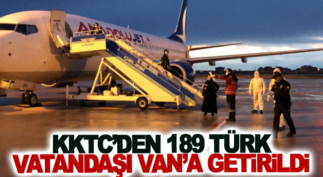 KKTC’den 189 Türk vatandaşı Van’a getirildi