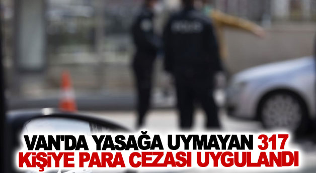 Van'da yasağa uymayan 317 kişiye para cezası uygulandı