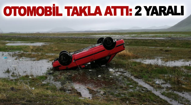 Otomobil takla attı: 2 yaralı