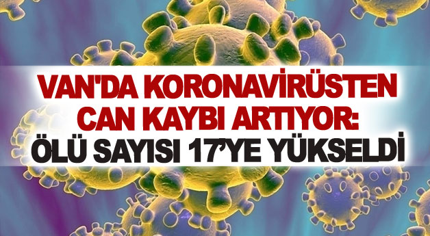 Van'da koronavirüsten can kaybı artıyor: Ölü sayısı 17’ye yükseldi