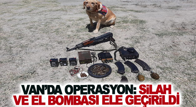 Van’da operasyon: silah ve el bombası ele geçirildi