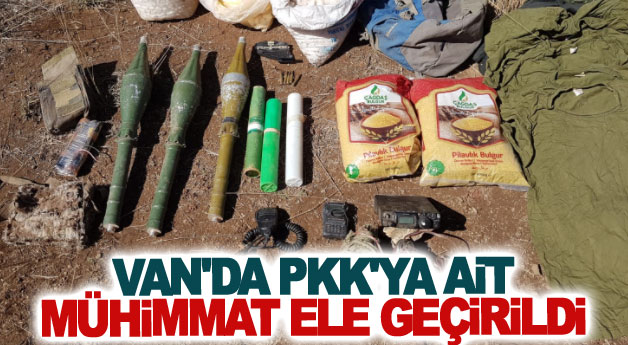 Van'da PKK'ya ait mühimmat ele geçirildi