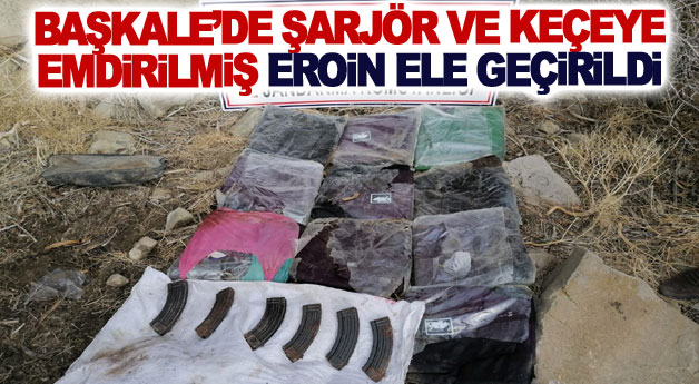 Başkale’de şarjör ve keçeye emdirilmiş eroin ele geçirildi