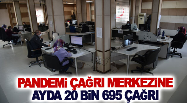 Pandemi Çağrı Merkezine ayda 20 bin 695 çağrı