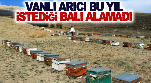 Vanlı arıcı bu yıl istediği balı alamadı