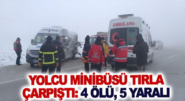 Van-Yüksekova karayolunda feci kaza: 4 ölü, 5 yaralı