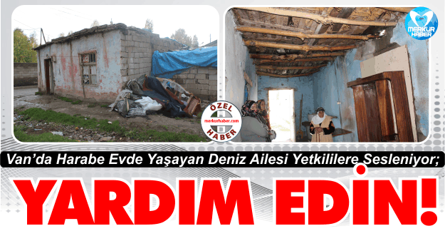 Van’da Harabe Evde Yaşayan Deniz Ailesi Yetkililerden Yardım Bekliyor