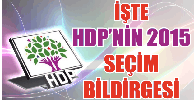 HDP Seçim Bildirgesi açıklandı
