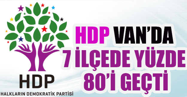 HDP, Van'da 7 ilçede yüzde 80'i geçti