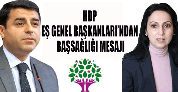 HDP Eş Genel Başkanları’ndan başsağlığı mesajı