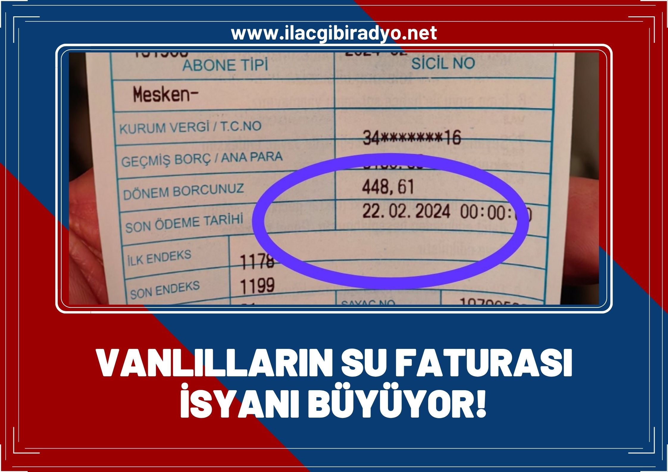 Vanlıların su faturası isyanı büyüyor!