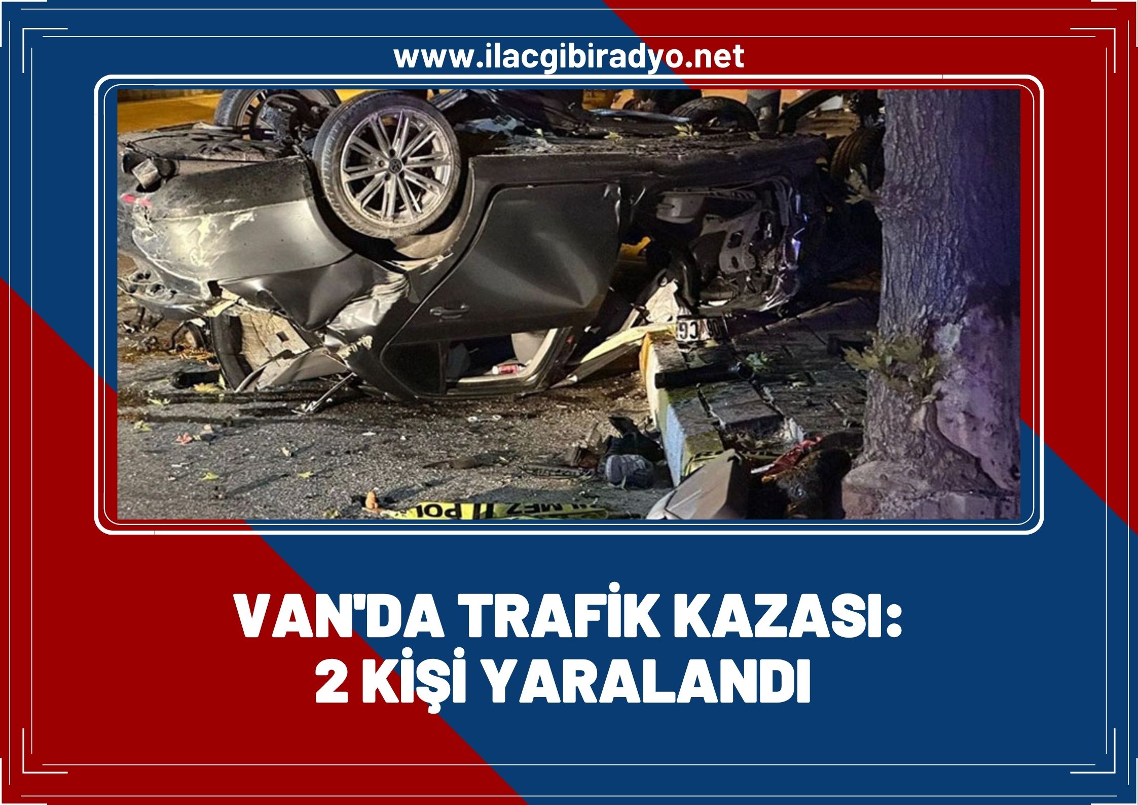 Van'da kaza! 2 kişi yaralandı