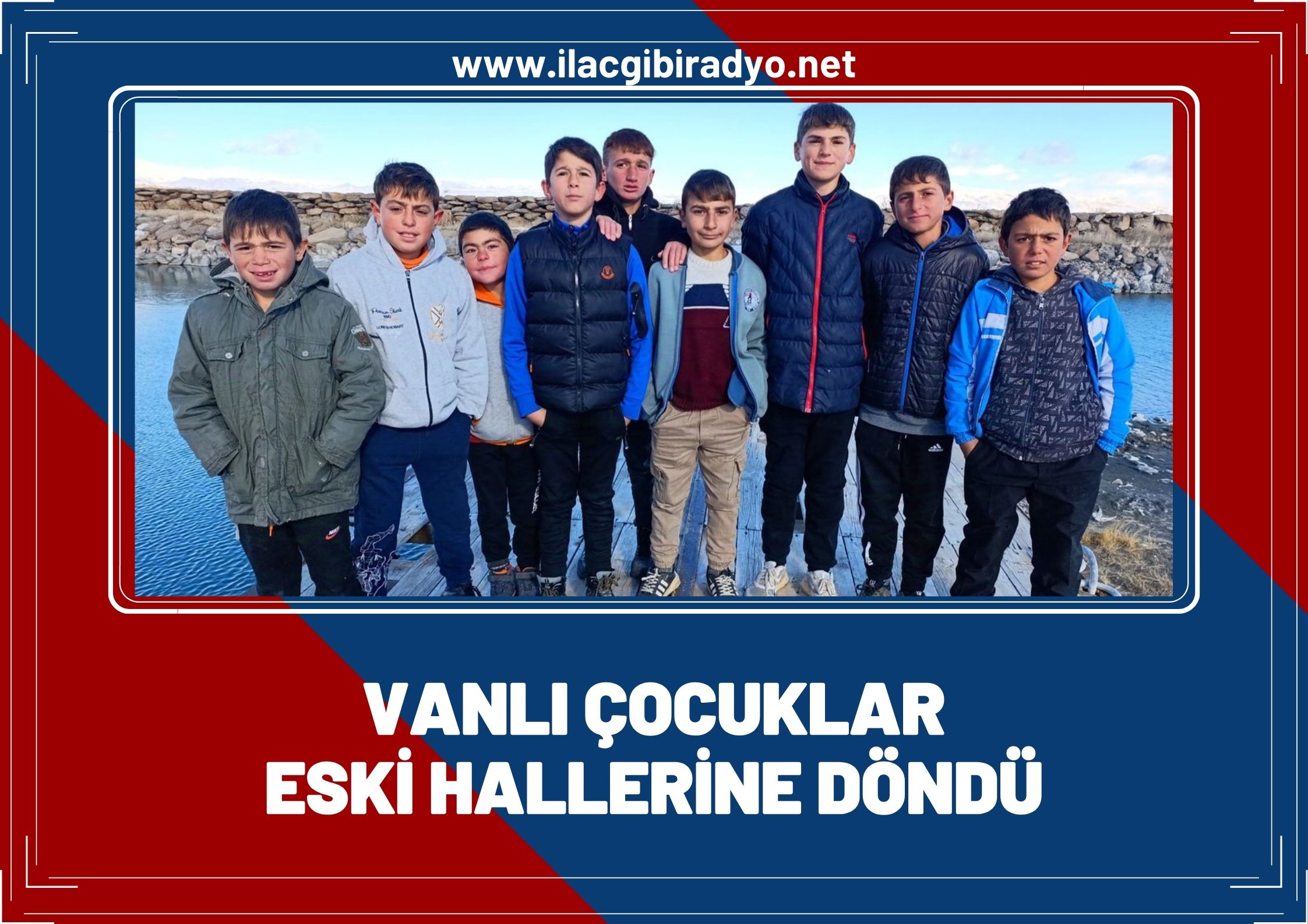 Yazın Van Gölü’ne İcardi gibi giren çocuklar şimdilerde Ronaldo oldu!