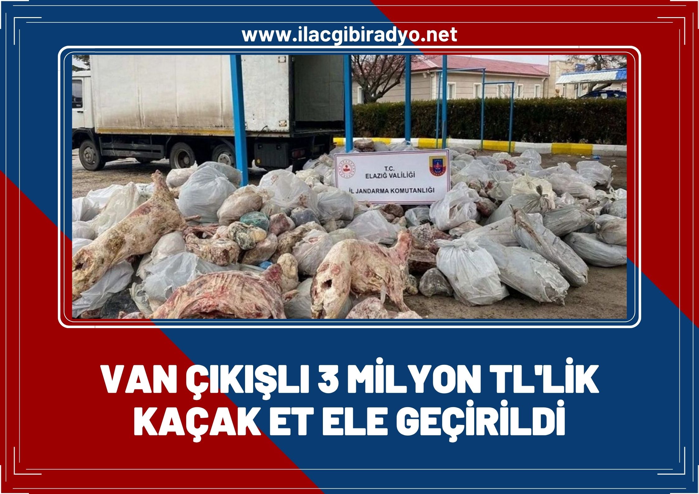 Van çıkışlı, 3 milyon liralık kaçak et ele geçirildi