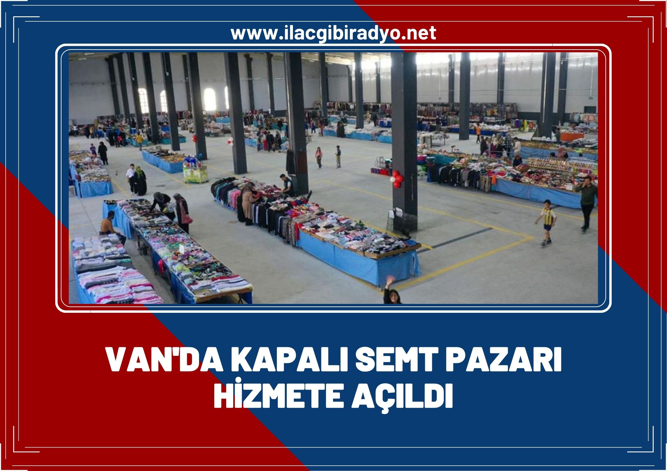Van'da kapalı semt pazarı hizmete açıldı