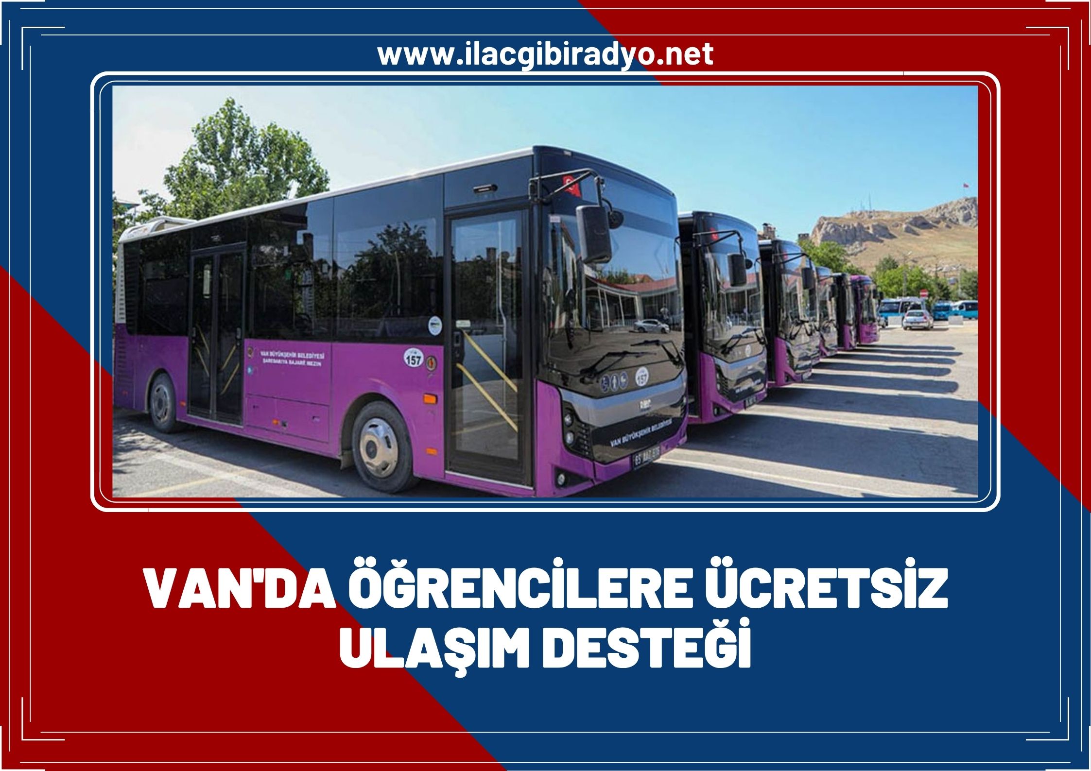 Van'da öğrencilere ücretsiz ulaşım desteği