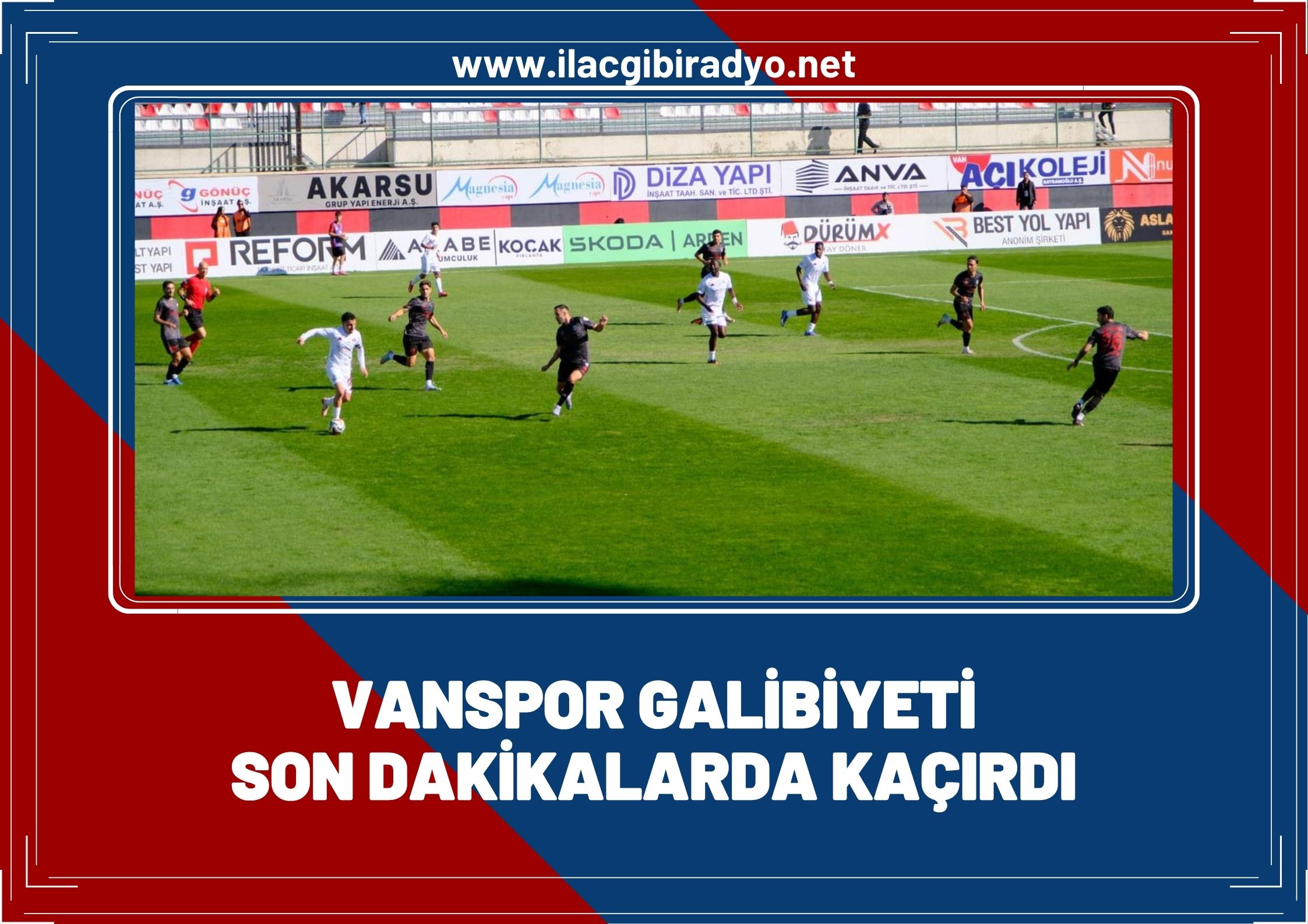 Vanspor galibiyeti kaçırdı!