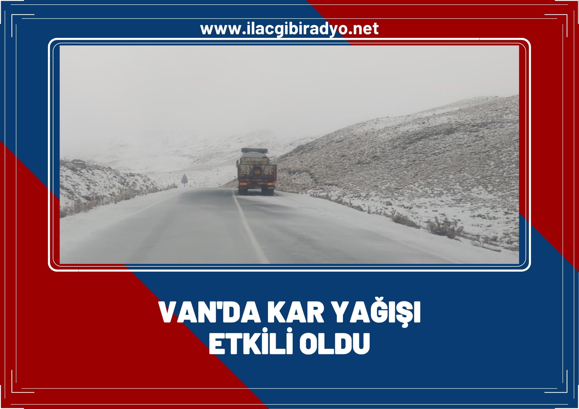 Karabet Geçidi'ne mevsimin ilk karı düştü