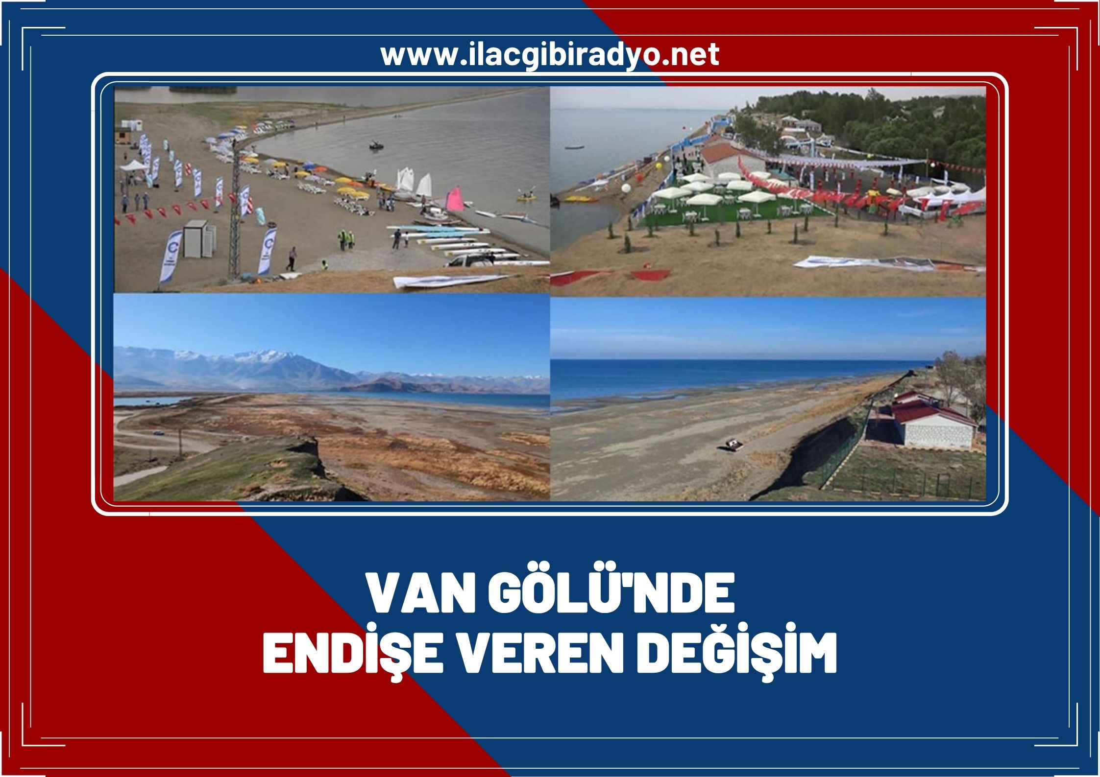Van Gölü'nde endişe veren değişim! Renkli yazlardan sessiz çöl manzarasına