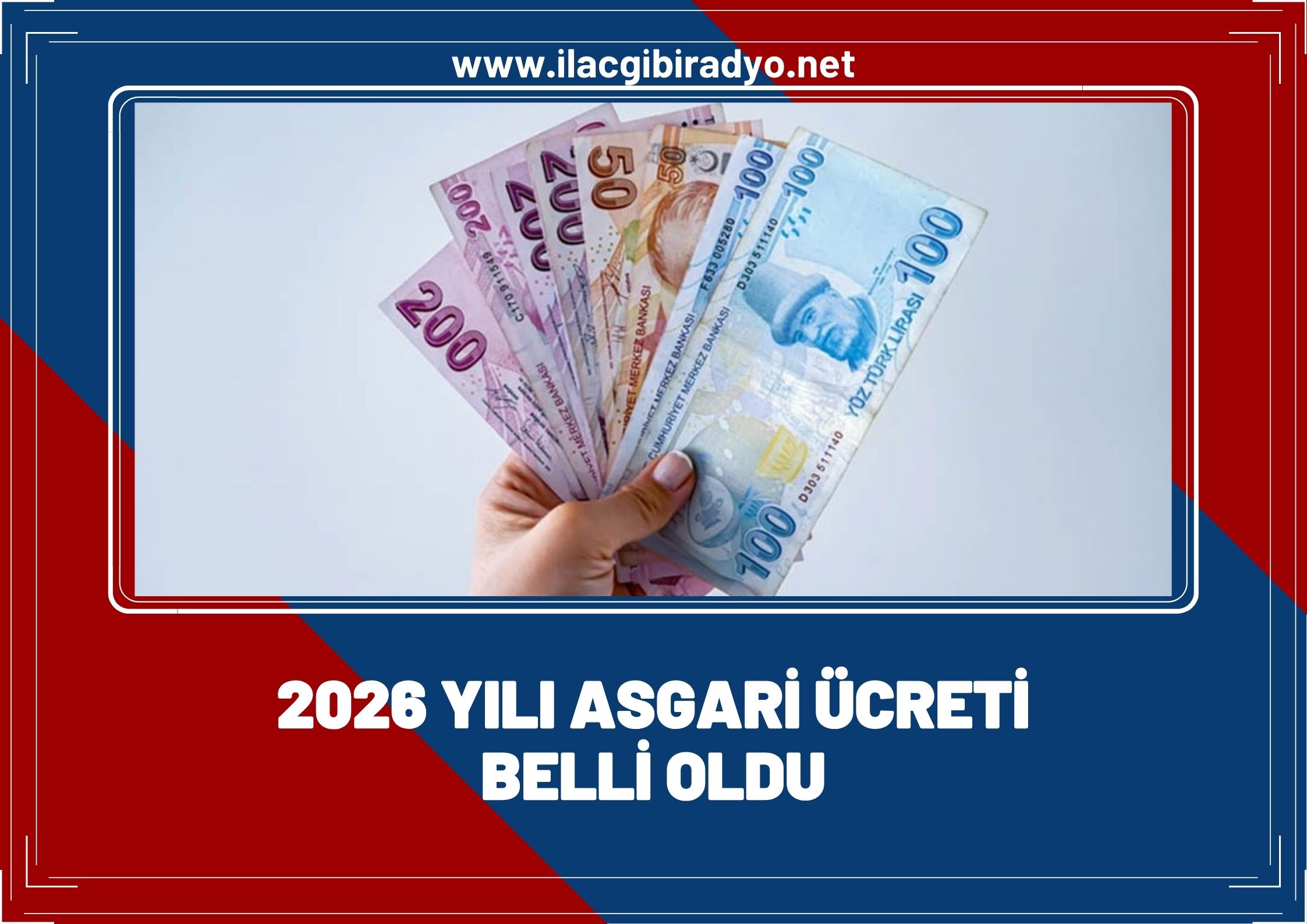 2026 yılı asgari ücreti belli oldu