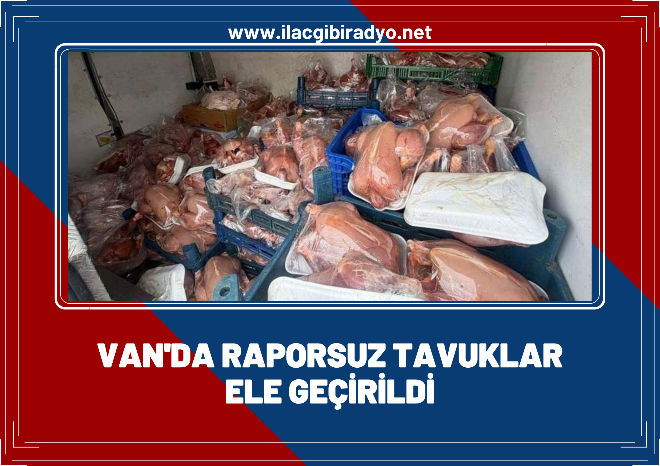 Van'da raporsuz tavuklar ele geçirildi