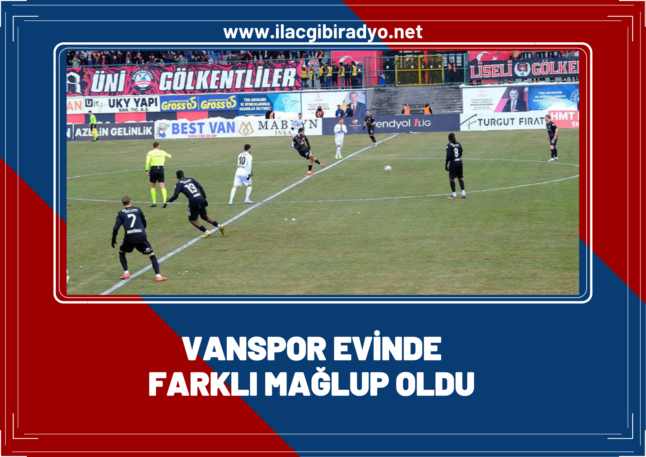 Vanspor evinde mağlup!