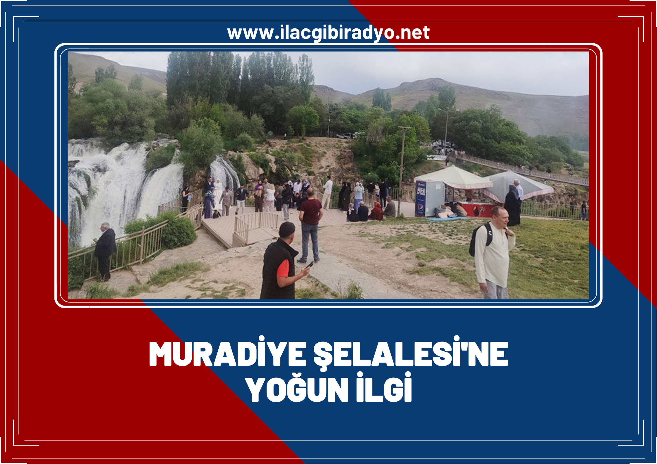 Muradiye Şelalesi’ne yoğun ilgi