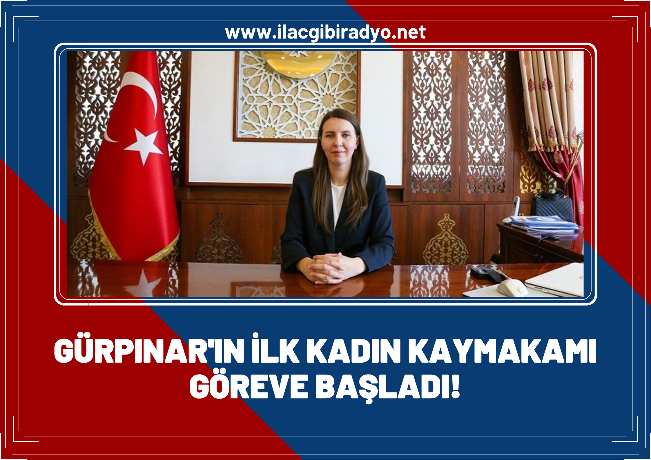 Gürpınar’ın ilk kadın kaymakamı Fatma Turhan Keser göreve başladı