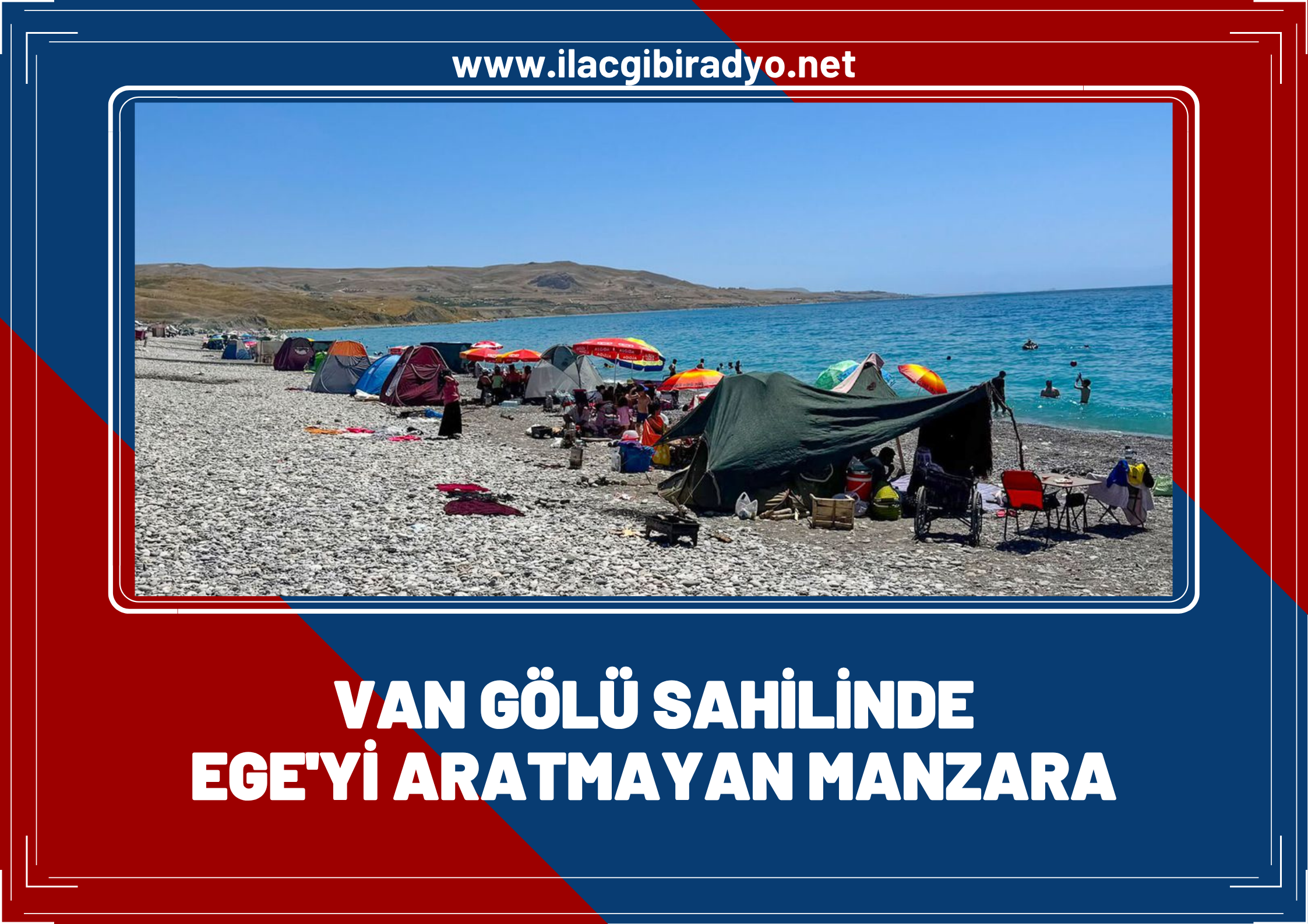 Van Gölü sahilinde Ege’yi aratmayan manzara