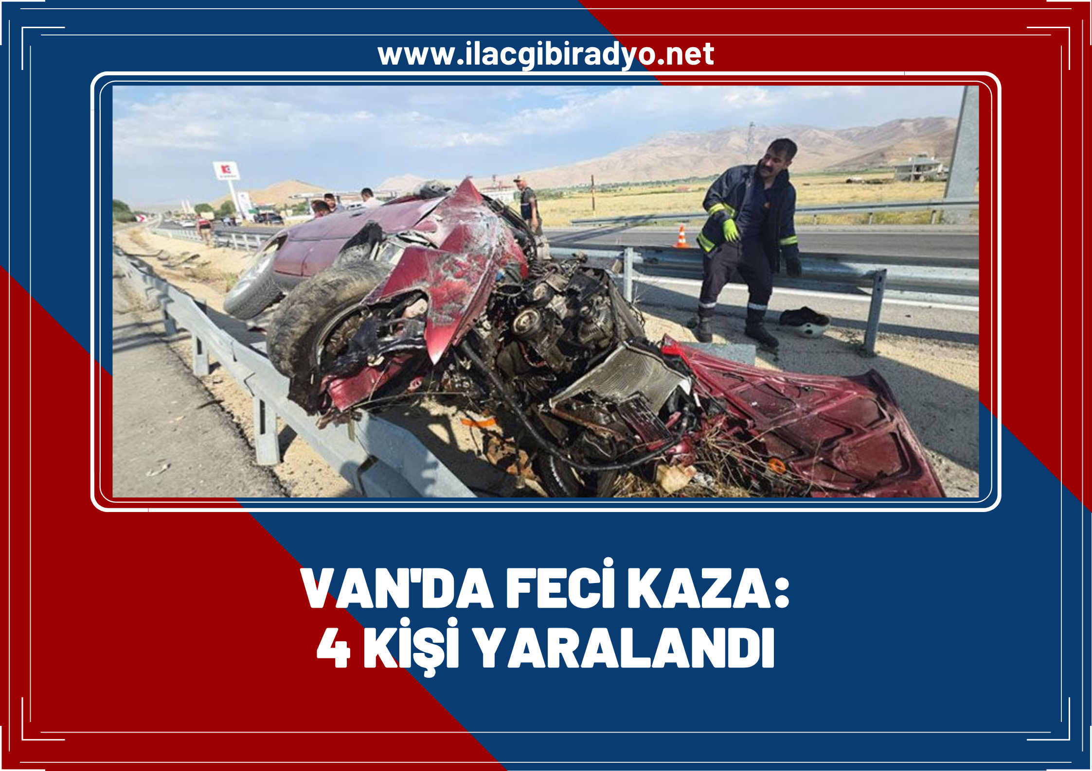 Van'da trafik kazası: 4 yaralı