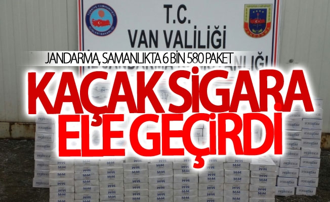 Jandarma, samanlıkta 6 bin 580 paket kaçak sigara ele geçirdi