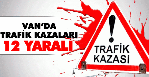 Van'da Trafik Kazaları,12 Yaralı