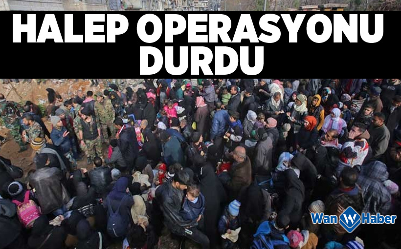 ‘Suriye ordusu Halep operasyonunu durdurdu’