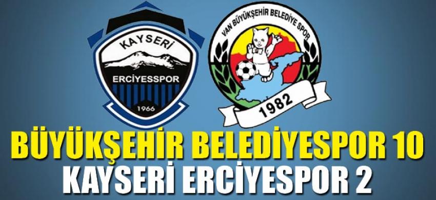 Kayseri Erciyespor 2-10 Büyükşehir Belediyespor