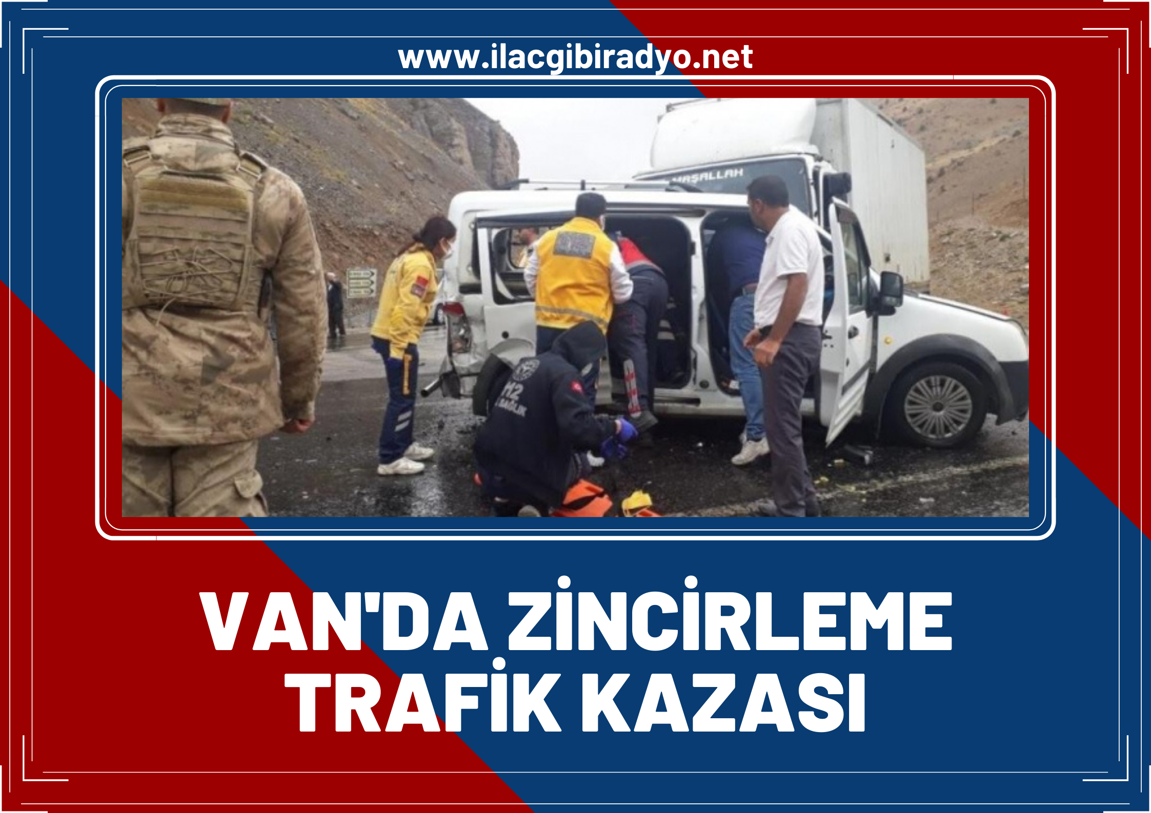 Van'da zincirleme trafik kazası! 3 araç çarpıştı: 6 yaralı