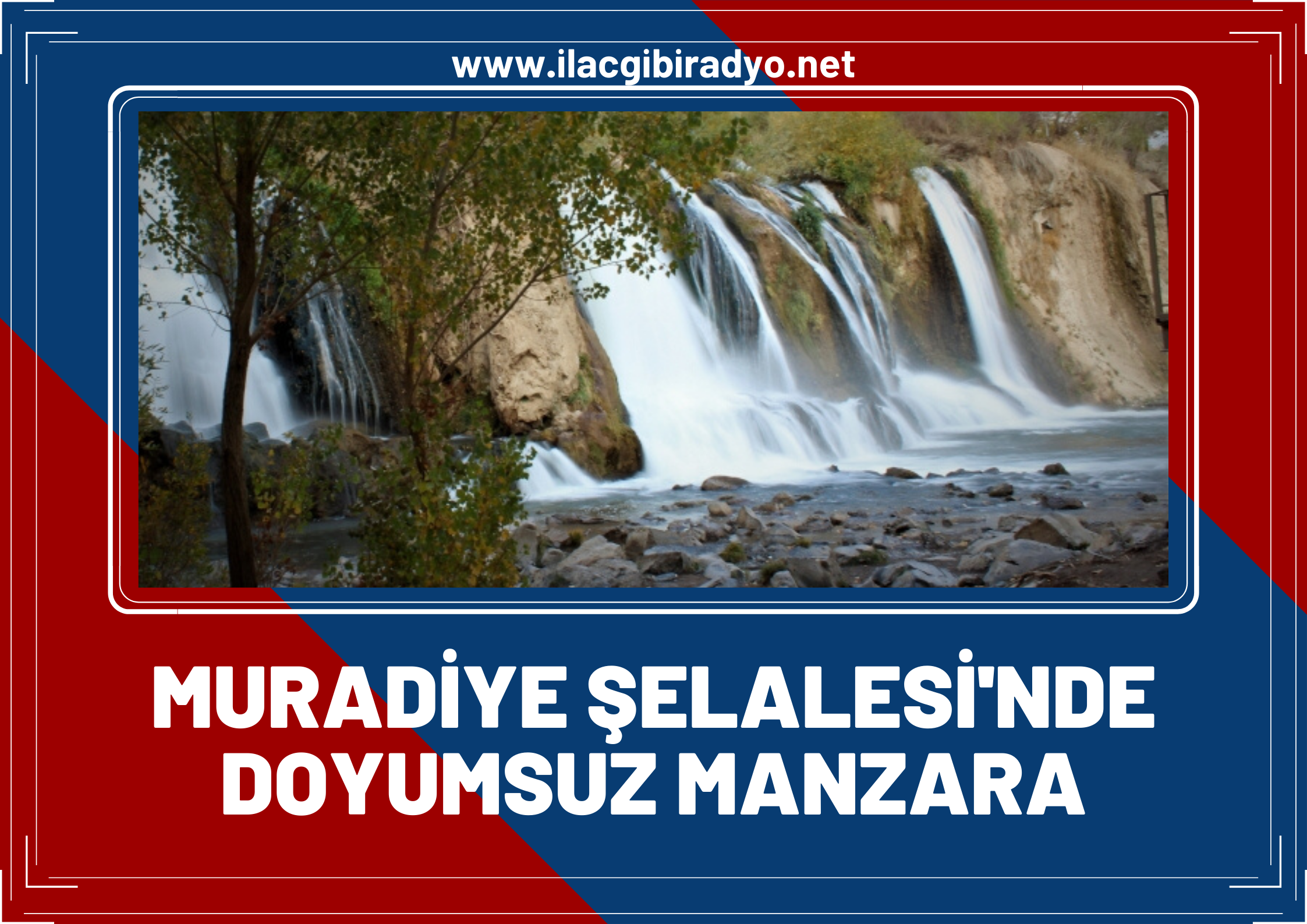 Muradiye Şelalesi’nden doyumsuz sonbahar manzaraları