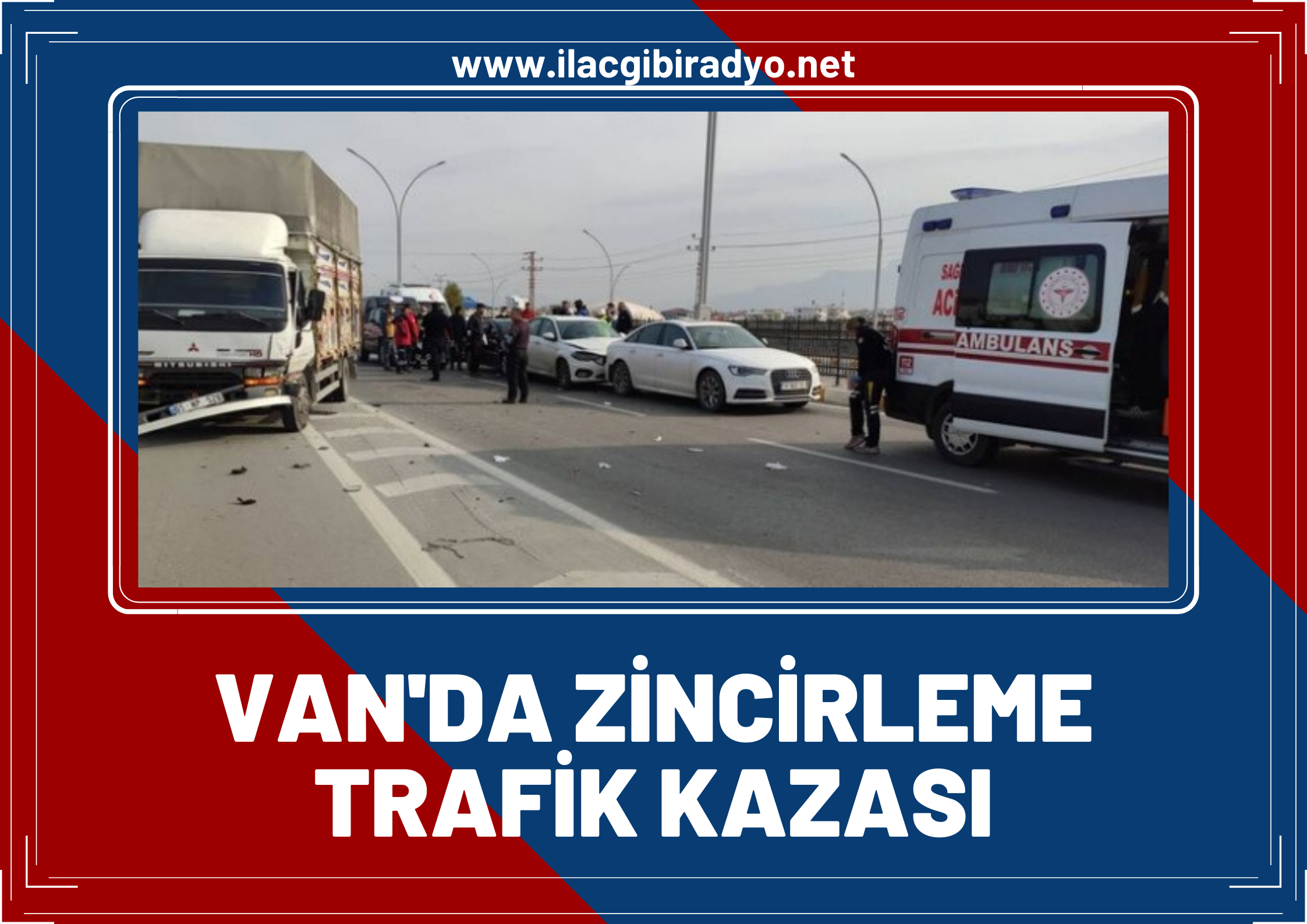 Van'da zincirleme trafik kazası! 2 yaralı